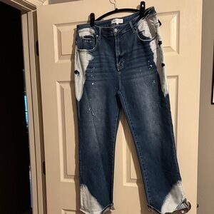 Casual Chic Distressed Denim Boyfriend Jeans